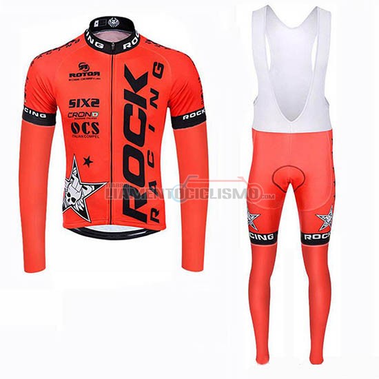 Abbigliamento Ciclismo Rock Racing SIDI Manica Lunga 2019 Arancione